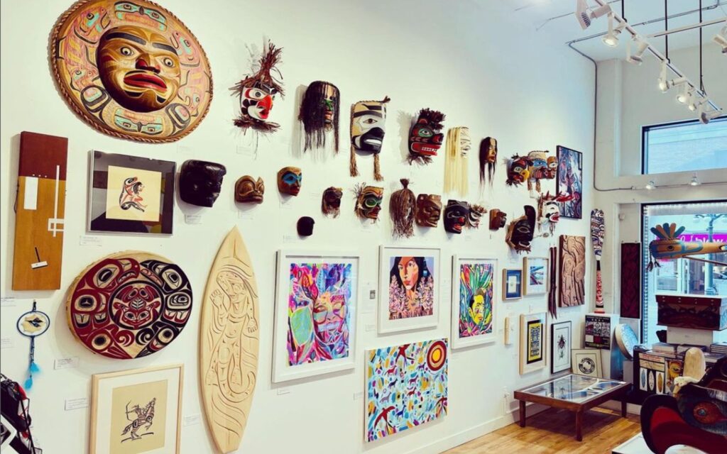 A snapshot of the Mark Loria Gallery in Victoria BC.