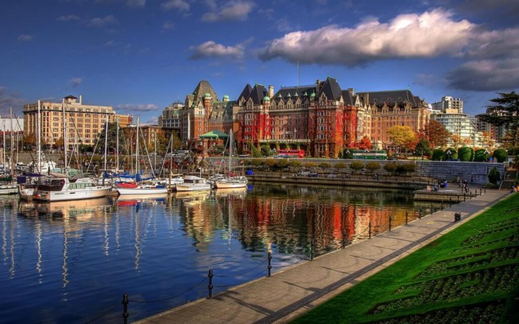 A snapshot of Victoria's Inner Harbour from a Guided Food & History Tour.